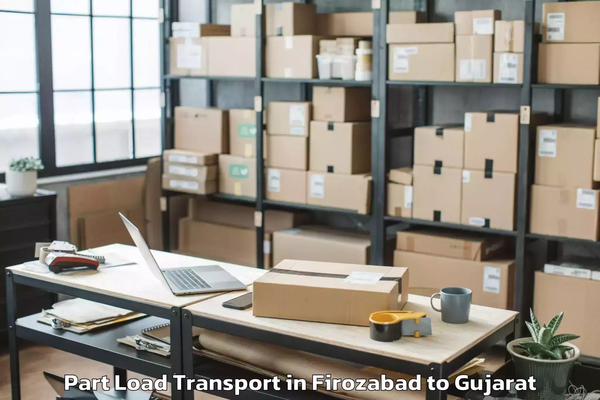 Trusted Firozabad to Umbergaon Part Load Transport